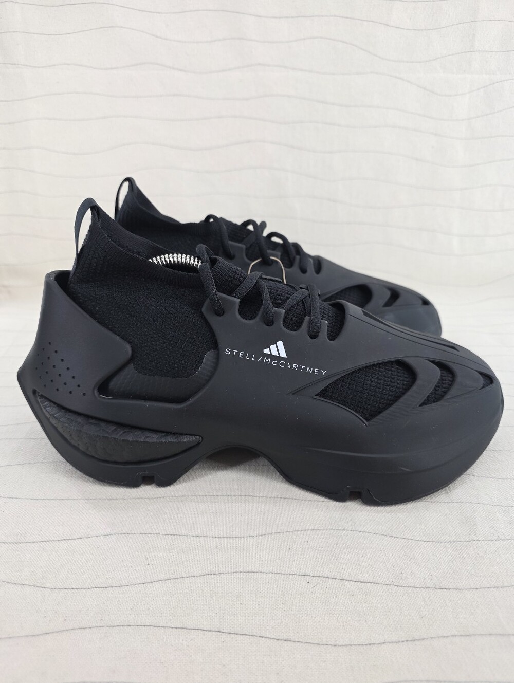 Adidas Mens Sportswear Run x Stella McCartney 'Core Black' Shoes HP3213 Size 8